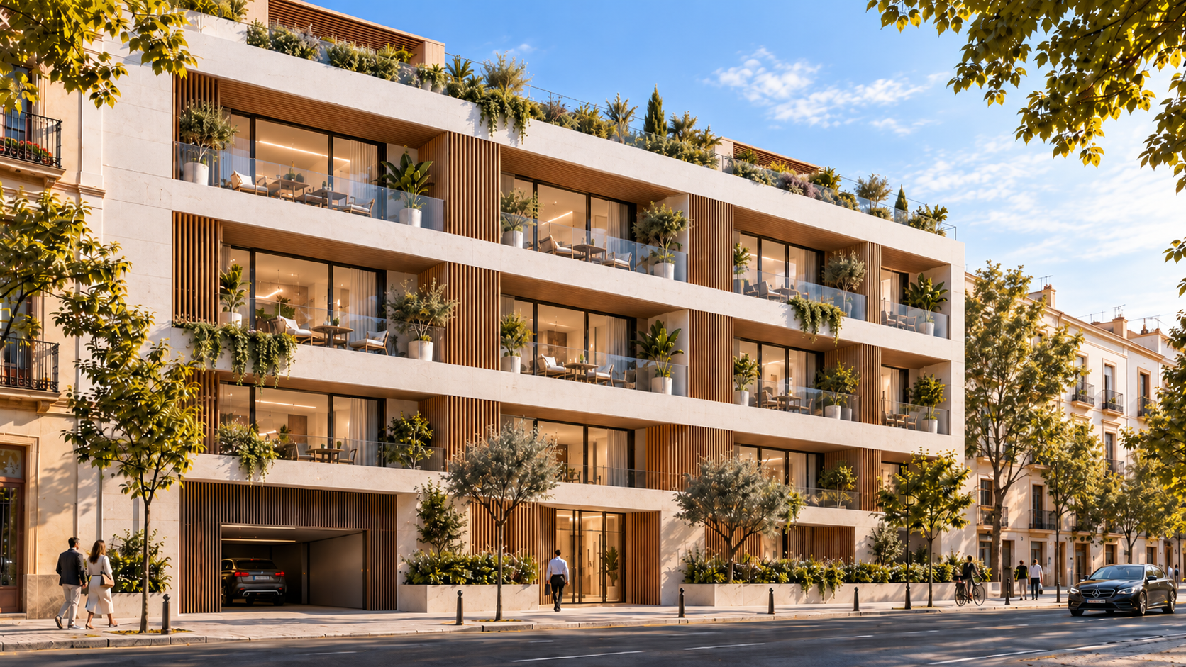 Imagen orientativa del proyecto residencial de 19 viviendas en Santa Aurelia, Sevilla.
